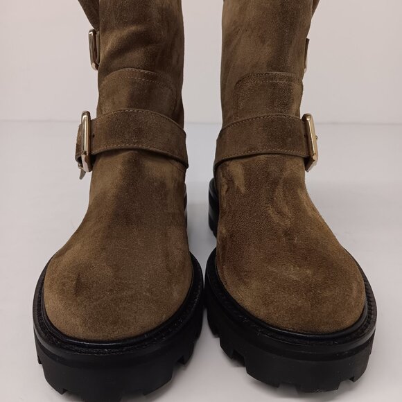 Jimmy Choo Women's Youth II Caper Green Suede Ankle Boots - EU36/US6 - Picture 10 of 16